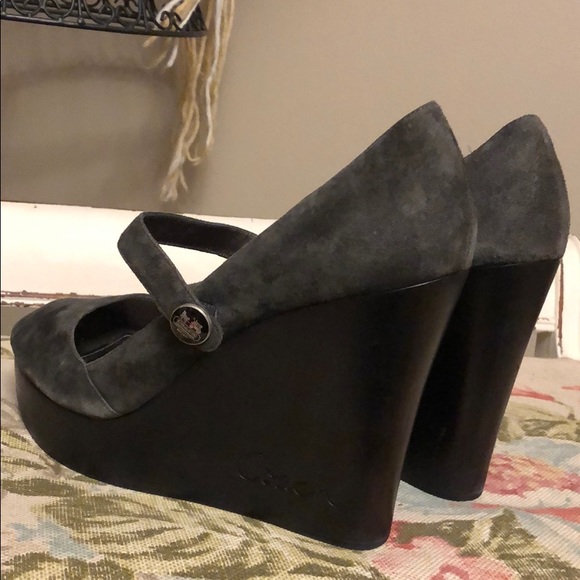 Coach Magda Kidsuede wedges - Picture 5 of 6